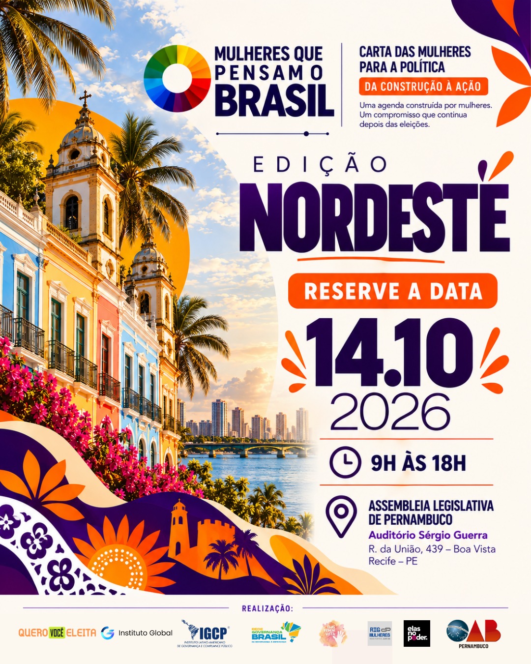 Cartaz Edição Nordeste — 14.10.2026 em Recife